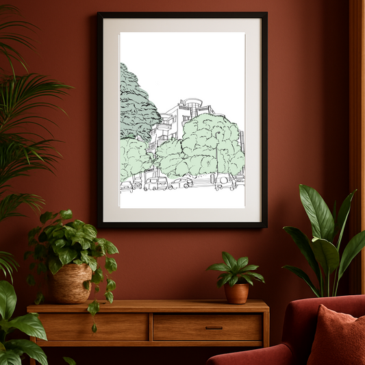 Parked in Zamalek Print