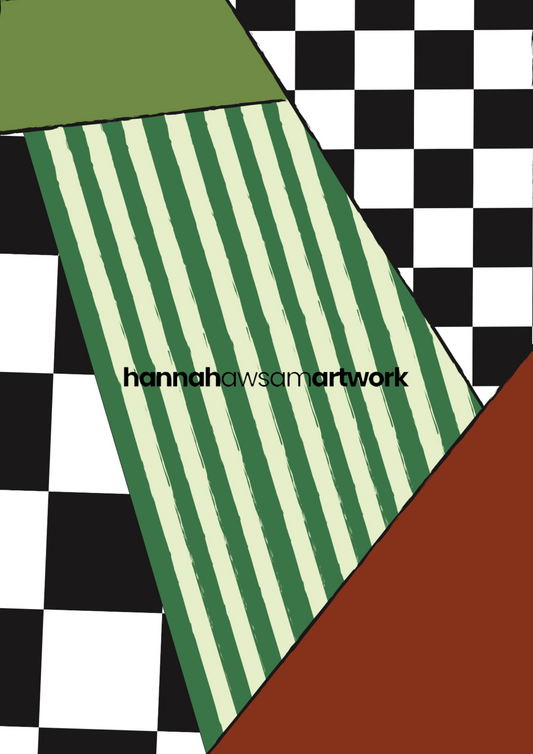 Diagonal Drama Print
