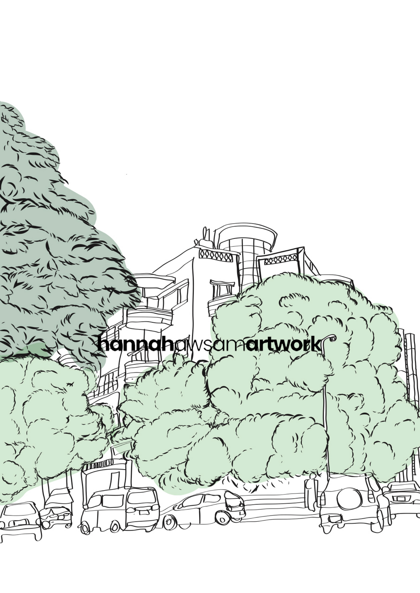 Parked in Zamalek Print