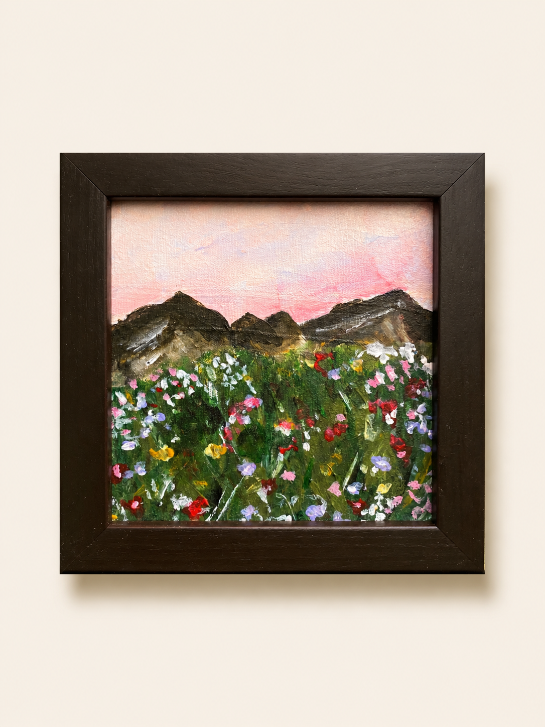 Floral Mountains Painting