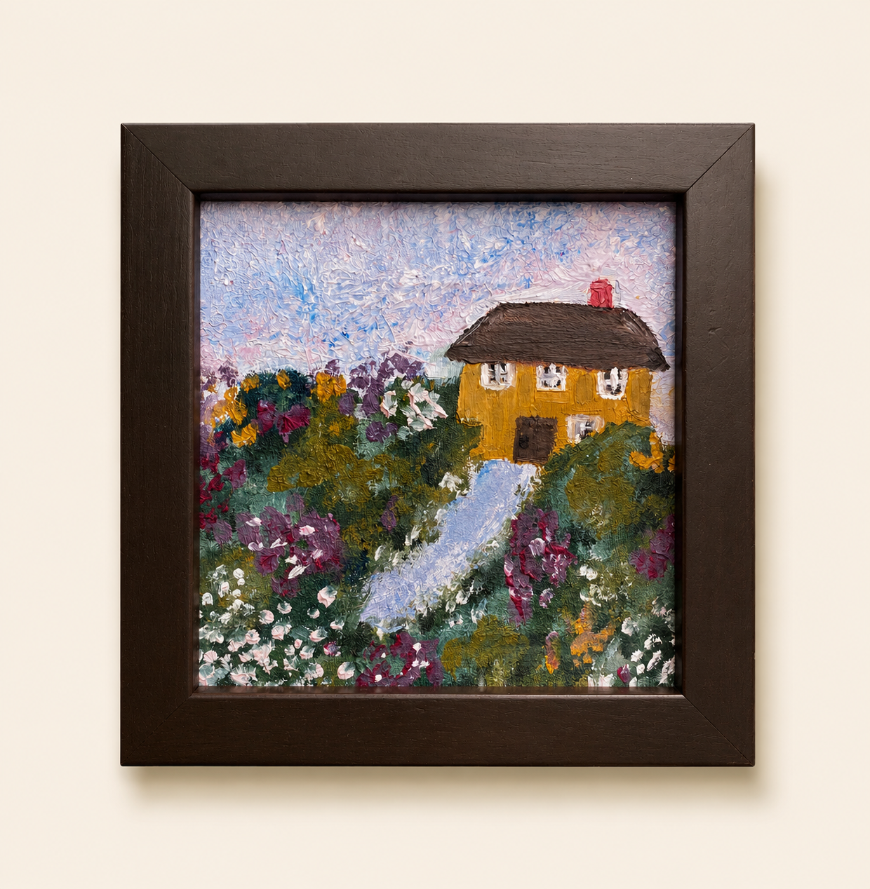 Field Cottage Painting