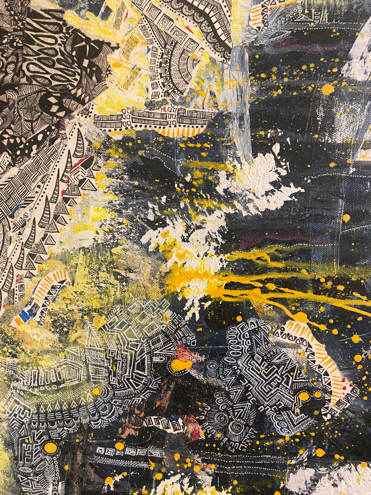 Light Pours Through Painting