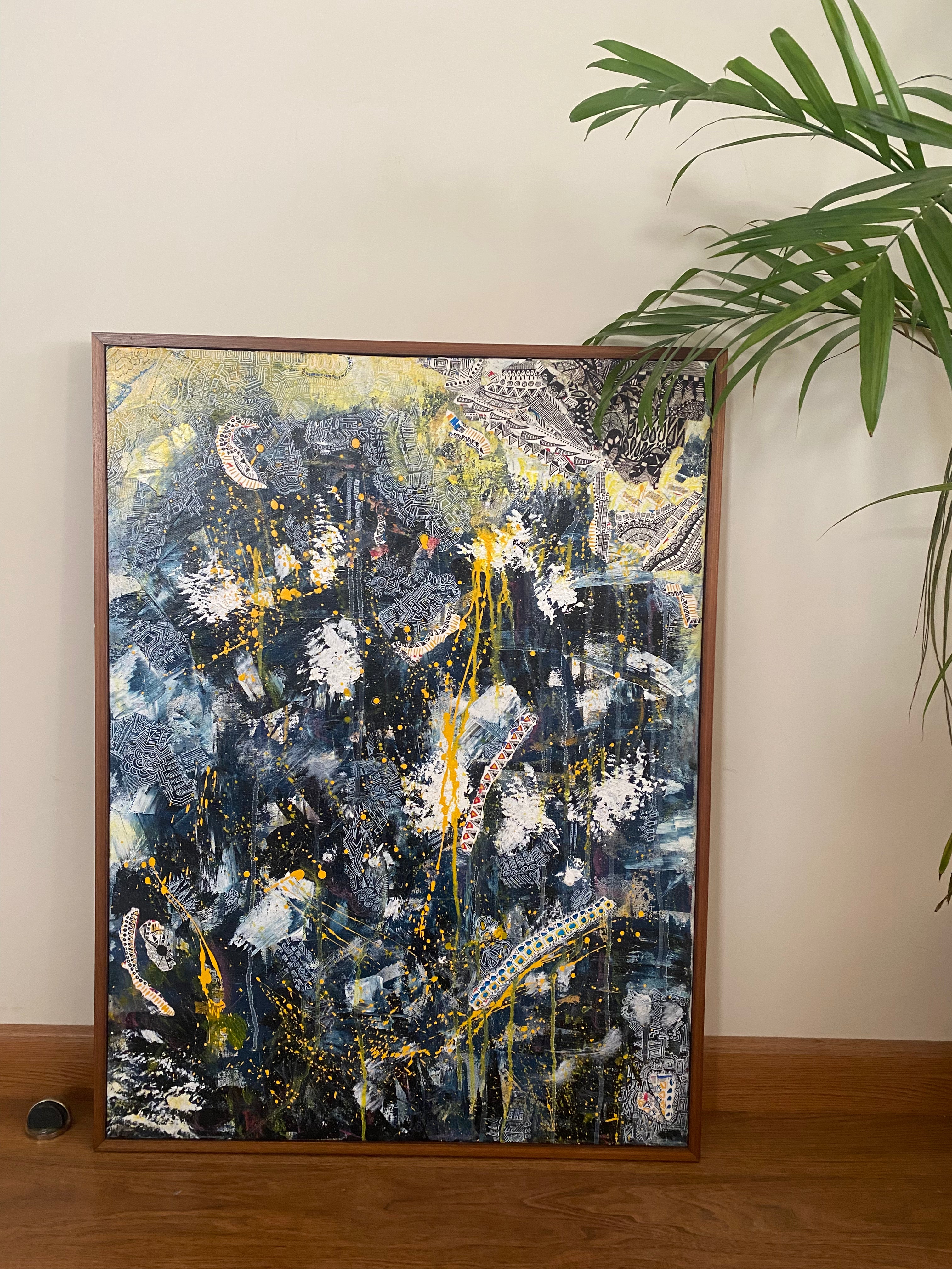 Light Pours Through Painting