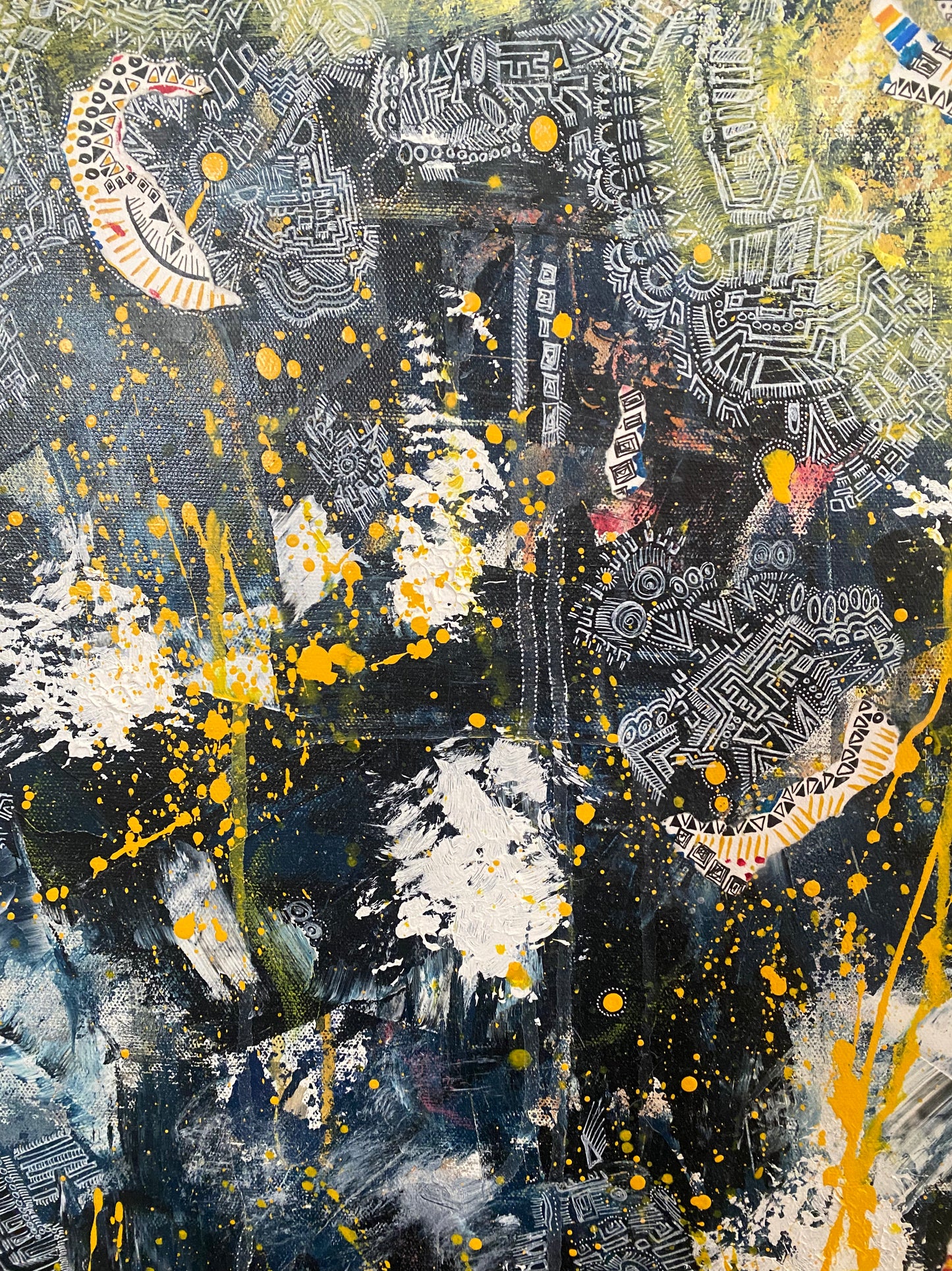 Light Pours Through Painting