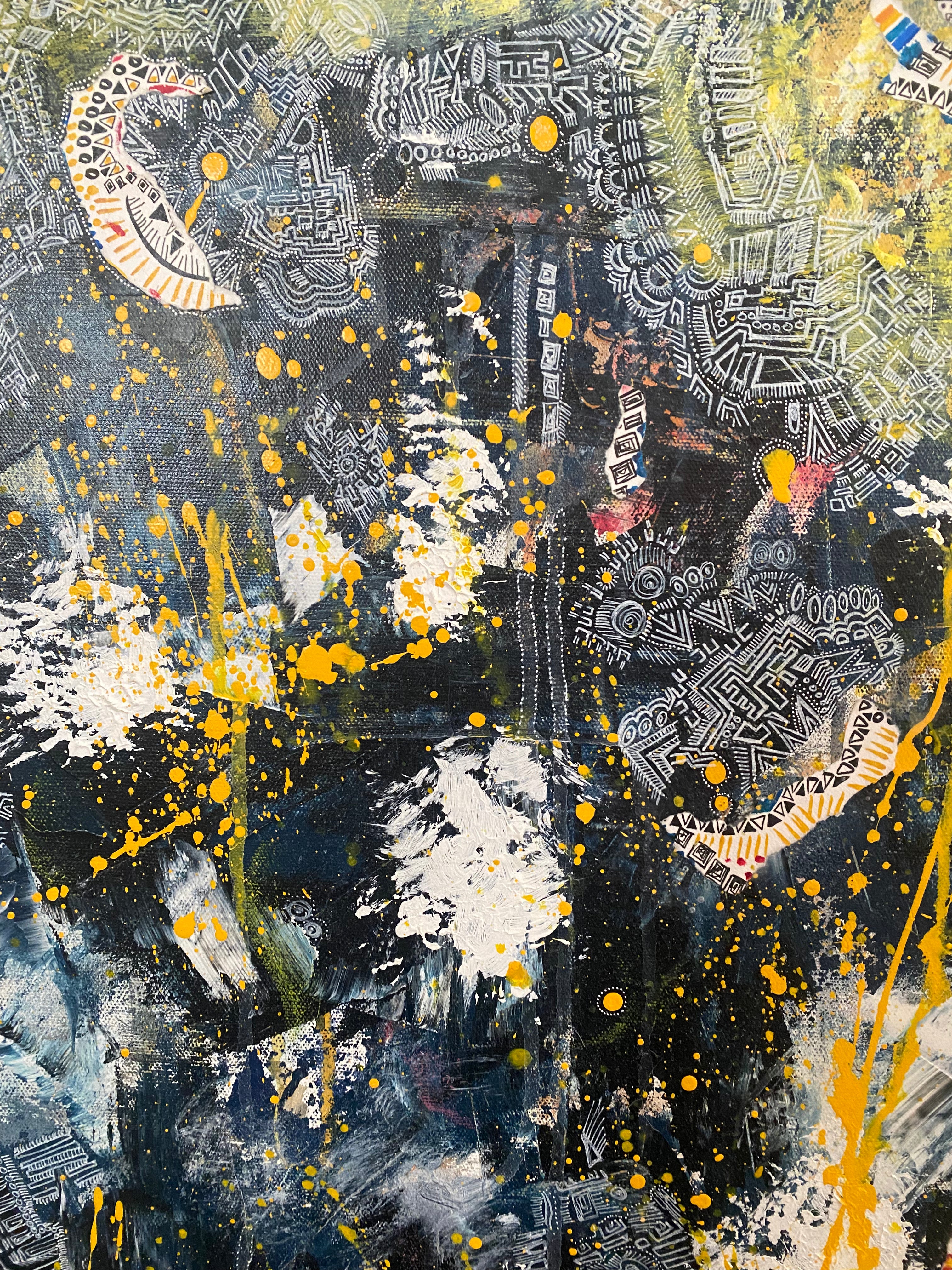 Light Pours Through Painting