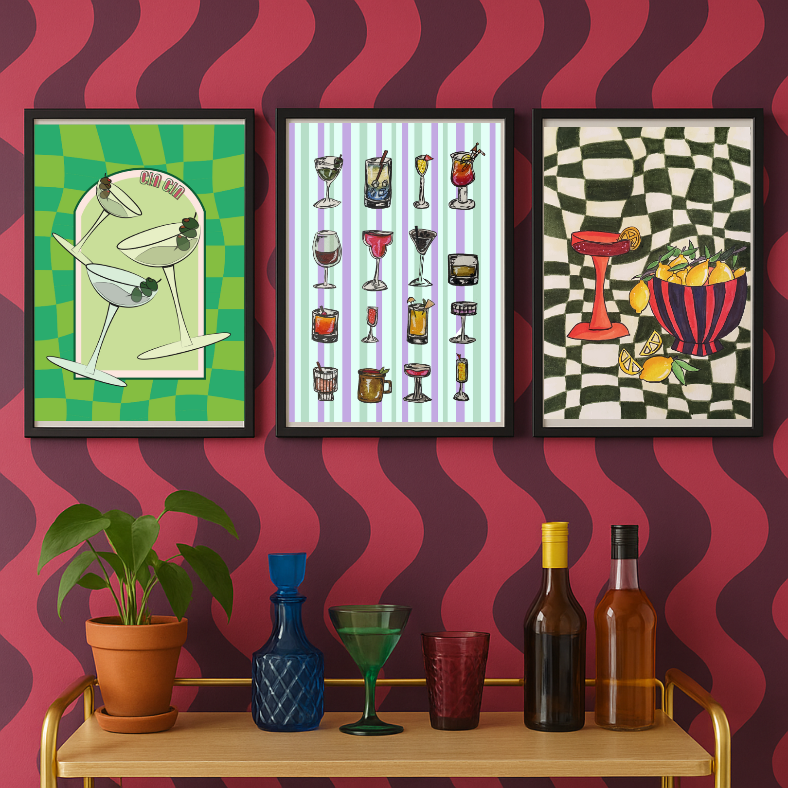 The Bar Cart Set
