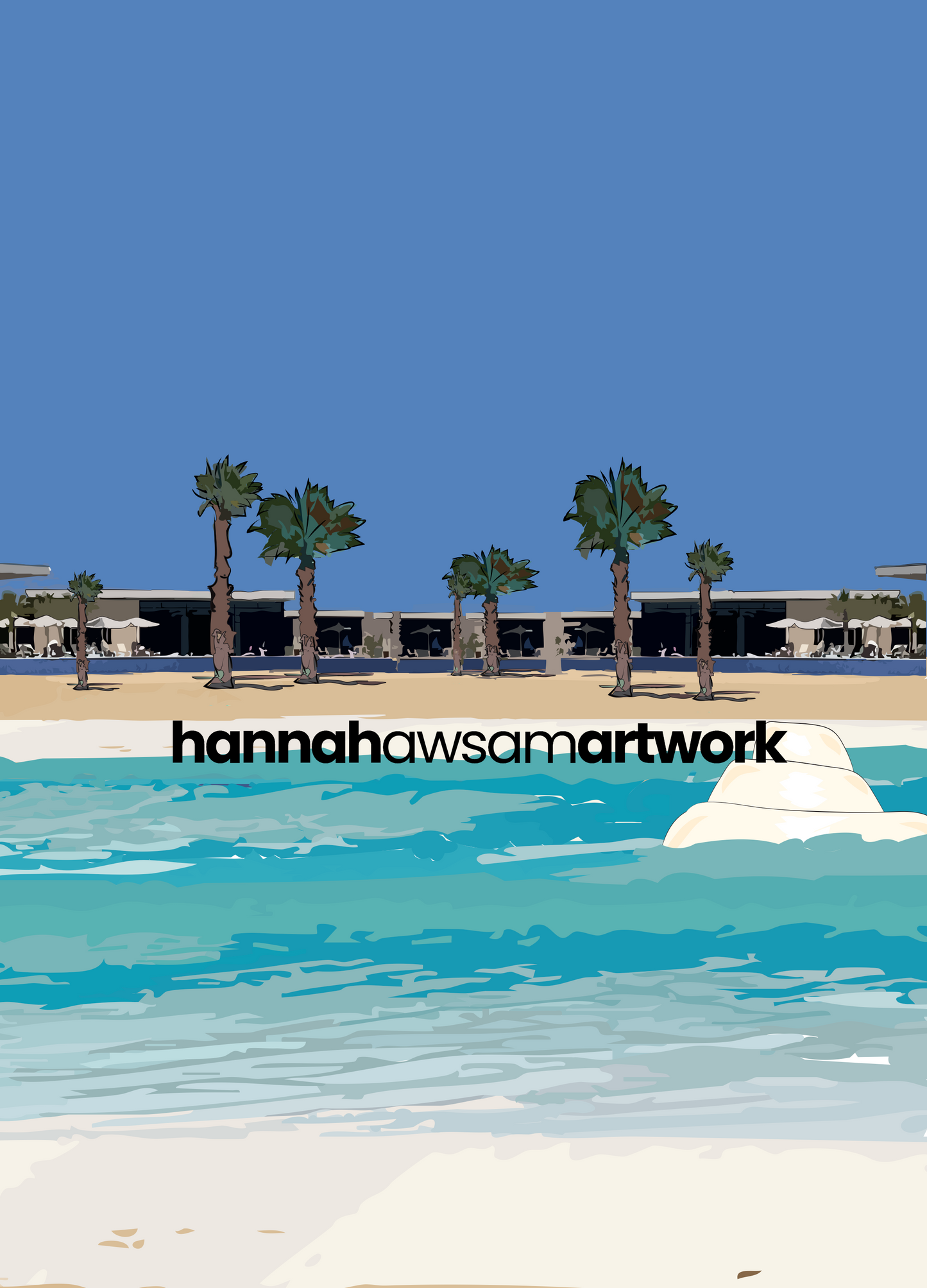 Lagoon Summer Print